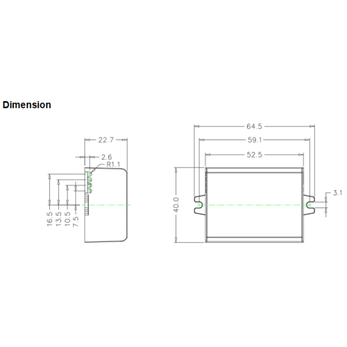 TINY Square DALI святлодыёдны драйвер