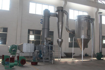 Rotary spin flash dryer machine