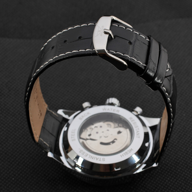 Mechanical Tourbillon Mens Leather Watch Bands