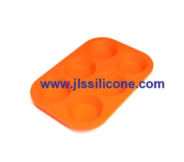 6 Cavity Round Bakeware Silicone Baking Pan 
