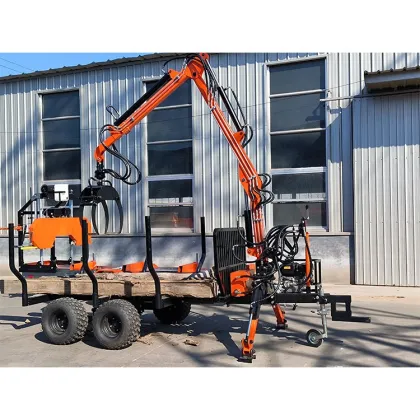 Compact Tractor Log Loader: Forestry Machinery and Trailers