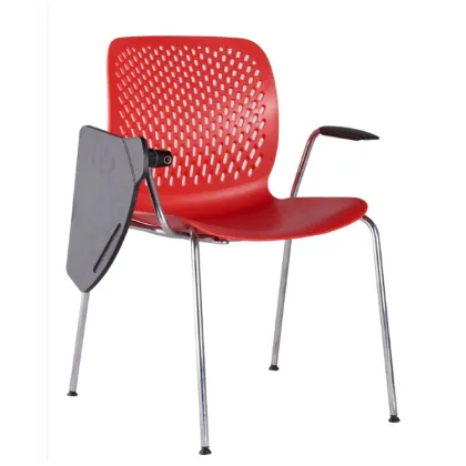 Factory Price Student Chair with Writing Tablet for Training
