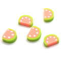 Cute Design 3D Watermelon Kawaii Crafts Cabochons 15*10*5mm Flat Back Polymer Clay Stickers Cheap DIY Decoration Accessories