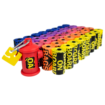 Board Dog Poop Bags Assorted Color Bags