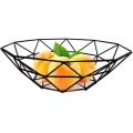 Artes de hierro cestas de almacenamiento de frutas para mostrador de cocina