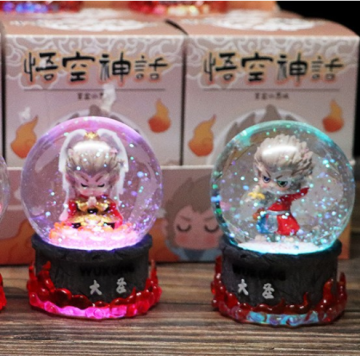 New Wukong Myth Crystal Ball Resin Light Trumpet Sun Wukong Blind Box Collectibles