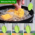 Thermometer clip siliconen cup clip groene potclip