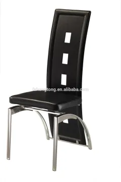 chrome steel dining chair/cheap modern dining chair/ leather dining chair