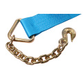 Amarre con trinquete con cadenas y ganchos de agarre
