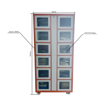 stand alone 12 door tooling cabinet sub cabinet