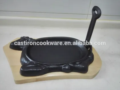 cow shape steak fry pan