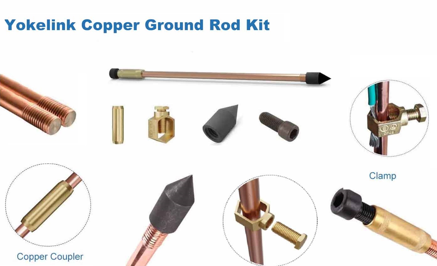 Yokelink Copper Ground Rod Kit including Copp