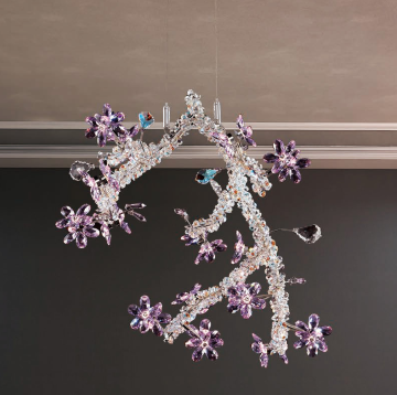 ECOJAS Luxury Indoor LED Crystal Chandelier for Hotel Lobby and Villa Staircase