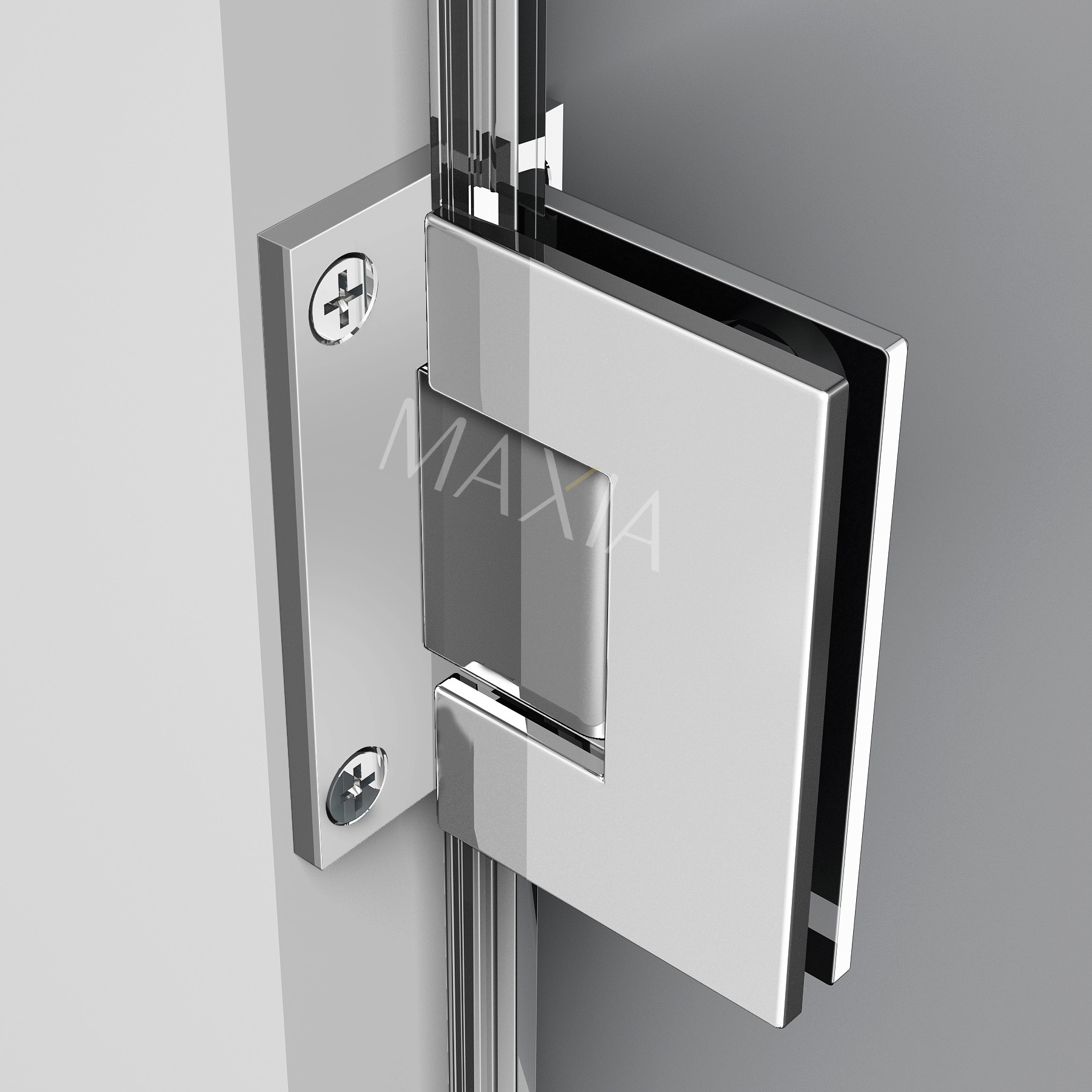 Золотая душевая дверная перегородка