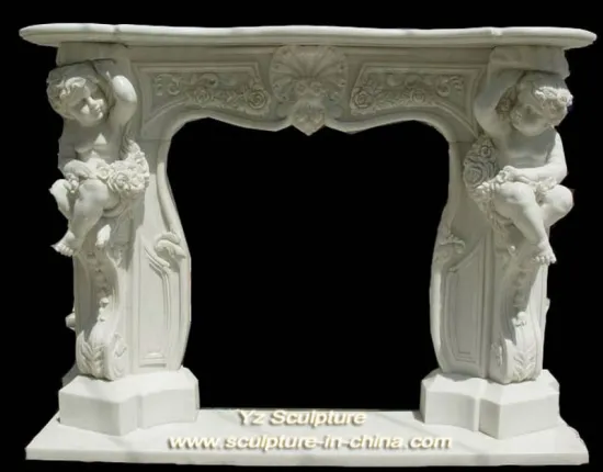White Marble Fireplace Surround