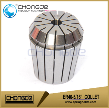 High Quality ER40-5/16" Precision Collet Clamping Range 0.312" - 0.273"