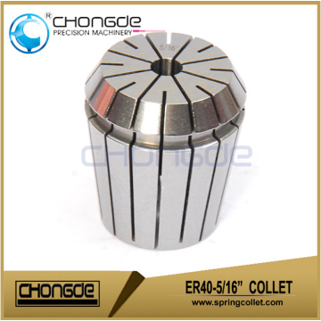 High Quality ER40-5/16" Precision Collet Clamping Range 0.312" - 0.273"