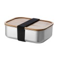 Holzdeckel Edelstahl Lunchbox