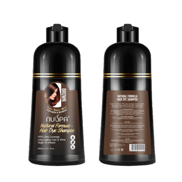 Home Use Evenly Colored Black Hair Dye Shampoo Non Nasty Fumes Smell Hair Colour Shampoo