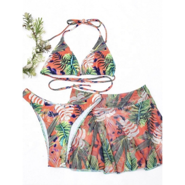 Floral swimsuit Skirt Swimwear Women sexy bikini