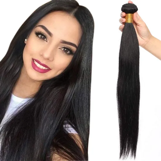 Raw Indian Straight No Processed Luxury Bone  Hair Bundles Raw 100% Peruvian Straight Cuticle Aligned Virgin Hair Brazilian