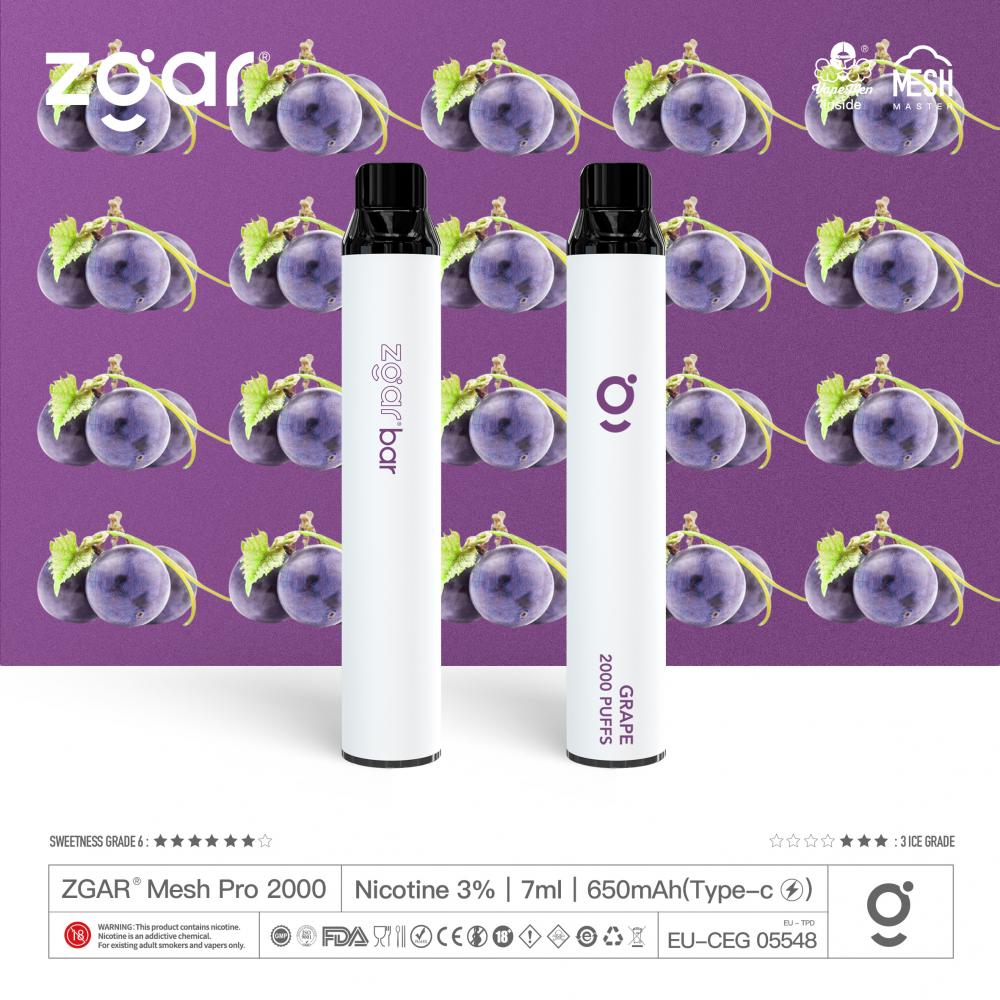 Zgar Bar Disposable Vape Stig Premium Zgar Plus