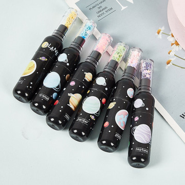 6 Color Student Marker Pen Set with Drink Bottle Mini Highlighter for Kids