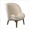 Fauteuil HUG chair by solid wood frame