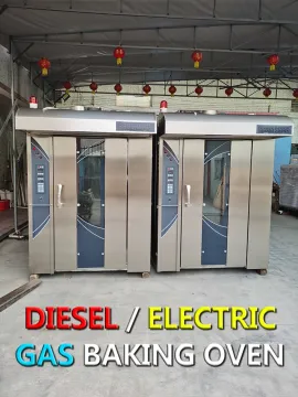 a Full Set Bakery Equipment/16 32 Tray Ovens for Bread Biscuits Rotary Baking Industrial Horno Electrico PARA Panaderia Bakery Oven