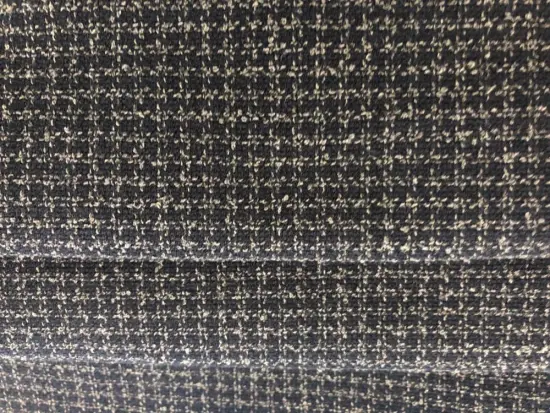 Plaid Polyester blended fabric