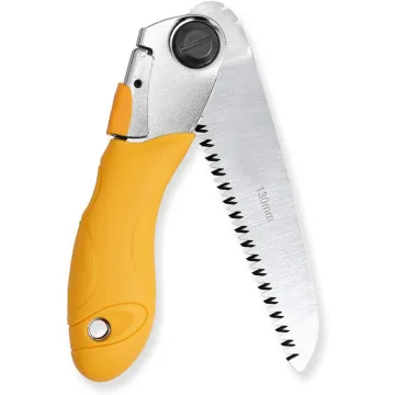 Stainless Steel Folding Pruning Saw: 5-inch Miniature Tree and Garden Cutting Tool