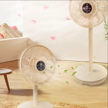 12-Hour Timer 3-Speed White Fan with Remote Control
