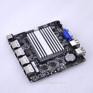 2017 J1900 4 Lan Ports Motherboard, four gigabit ethernet Mainboard, Fanless MINI ITX Mainboard Pfsense Linux