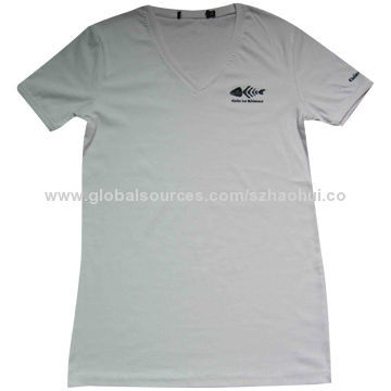 Men's custom round neck T-shirt with printed logo, made of 100% cotton, OEM Services Offered