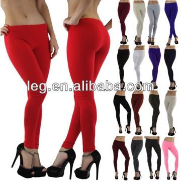 Women\'s Soft Knit Yoga Essential Cotton Skinny Fit Full Length Tights Leggings