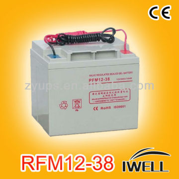 Newest acid battery 12v 38AH Vrla UPS Battery