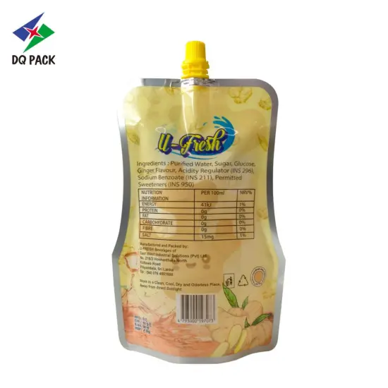 stand up spout pouch for beverage