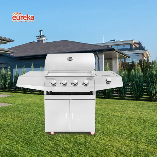 Portable Table Grill Grill Gas Commercial Barbecue Grill Custom Stainless with 4 Burners