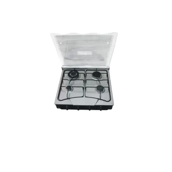 4 Burner Glass Cover Gas Stove for Kitchen Cooking Appliances