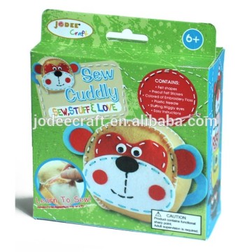DIY sewing felt monkey
