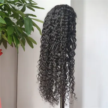 Deep wave headband wig wig with headband attached headband wigs 18 inch