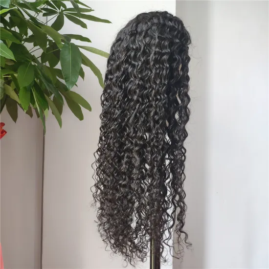 Deep wave headband wig wig with headband attached headband wigs 18 inch
