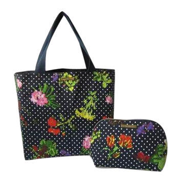 Cotton Shopping Bag with Full Printing, Sized 33x31x15.5cm, 23x16.5x9cm