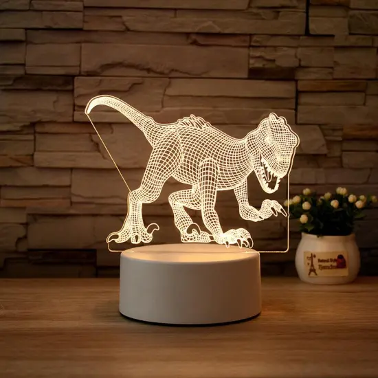 Creative 3D LED Anime Acrylic Table Lamp for Kids' Room Decor