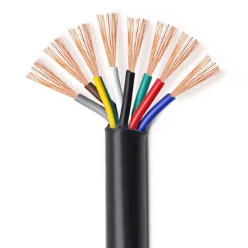 Pvc Black CE Indoor Lighting Round Cable