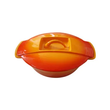New design enamel cast iron cooking pot