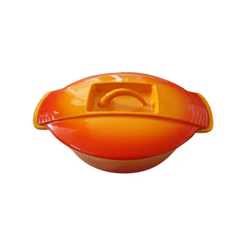 New design enamel cast iron cooking pot