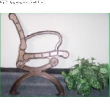 Cast Aluminum Ends or Cast Iron Ends, Metal Frame, Outdoor Chair Leg