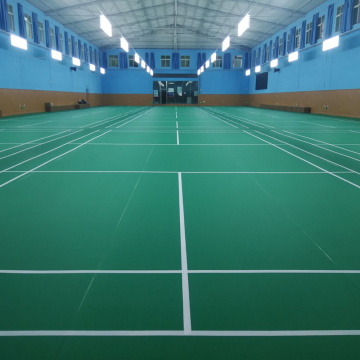 Pavimentazione sportiva in PVC per campi da badminton