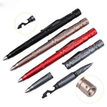 Multi-Functional Outdoor Survival and Self-defense Tool: The Aluminum EDC Tactical Pen with LED Light